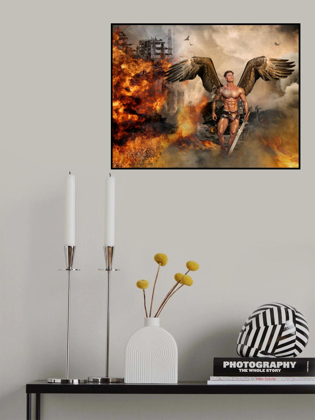 winged warrior Poster och Canvastavla