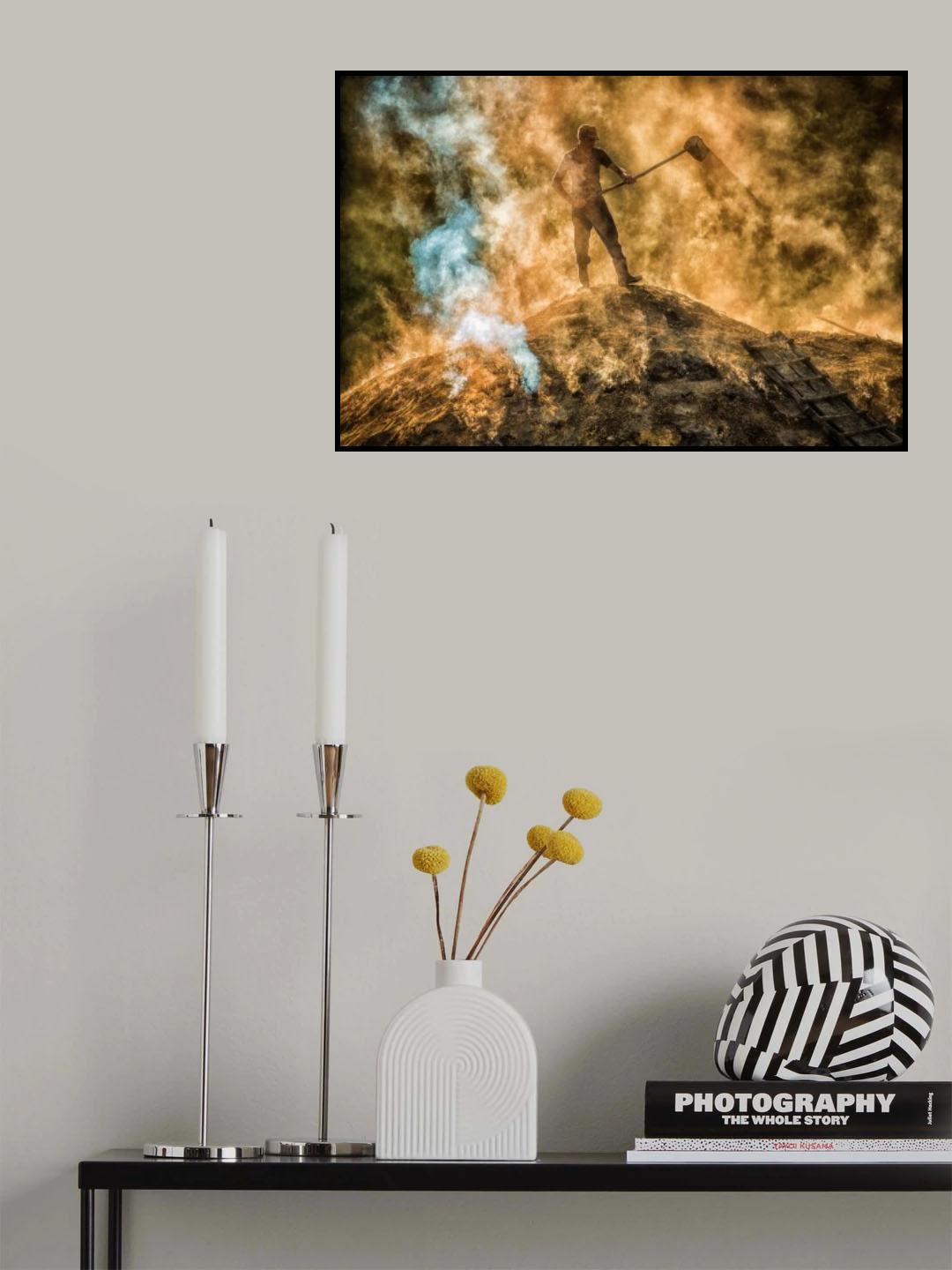 Charcoal factory III Poster och Canvastavla