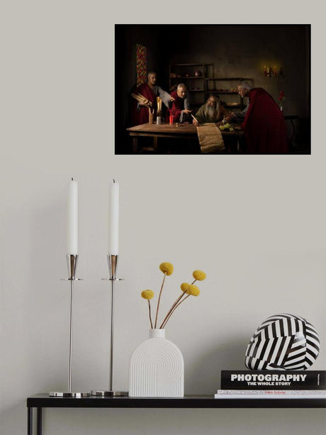 Philosopher Debate Poster och Canvastavla