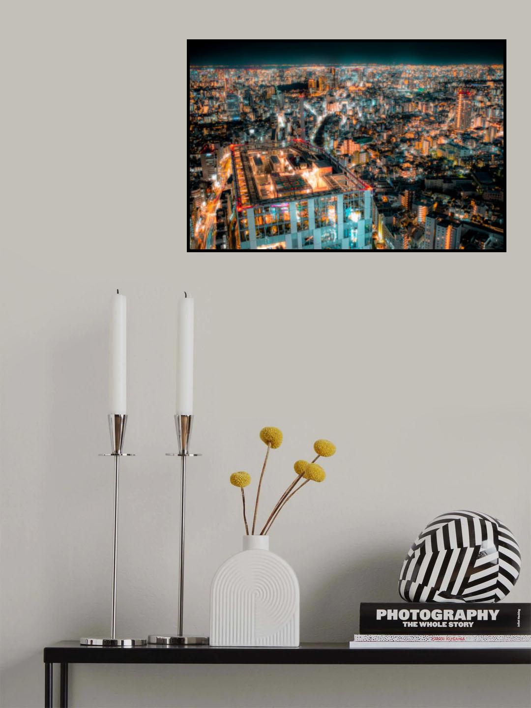 Tokyo Luxury Night View Poster och Canvastavla