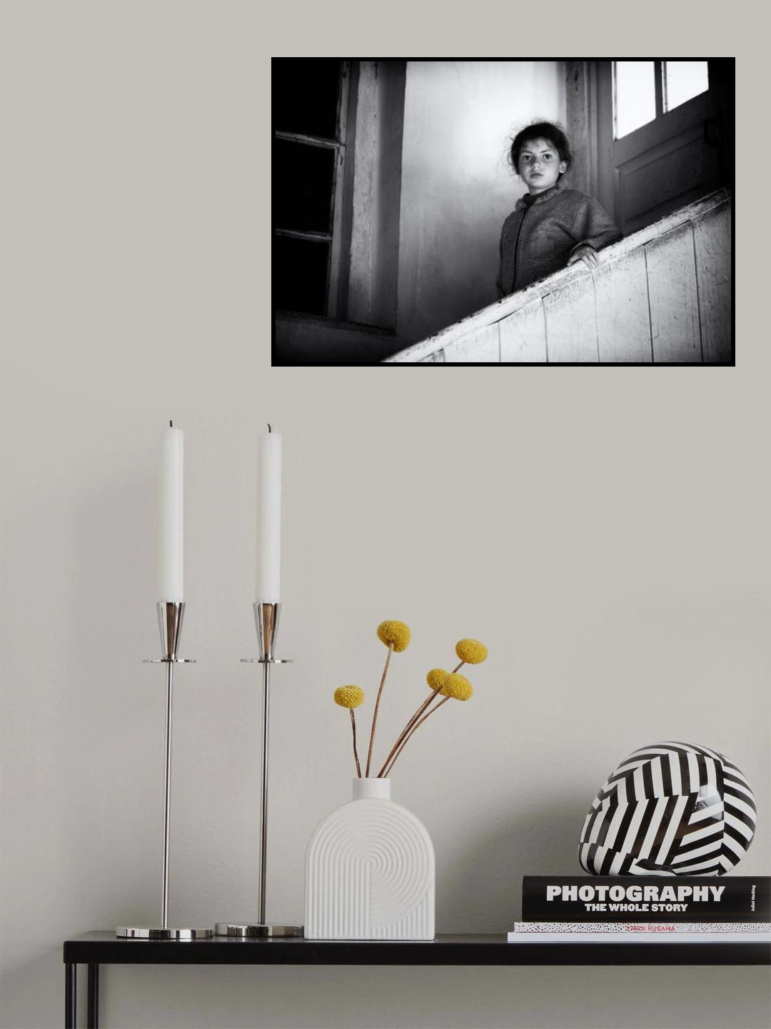 On the stairs Poster och Canvastavla