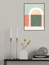 3x4 Aspectratio Pinkgreen28 Poster och Canvastavla