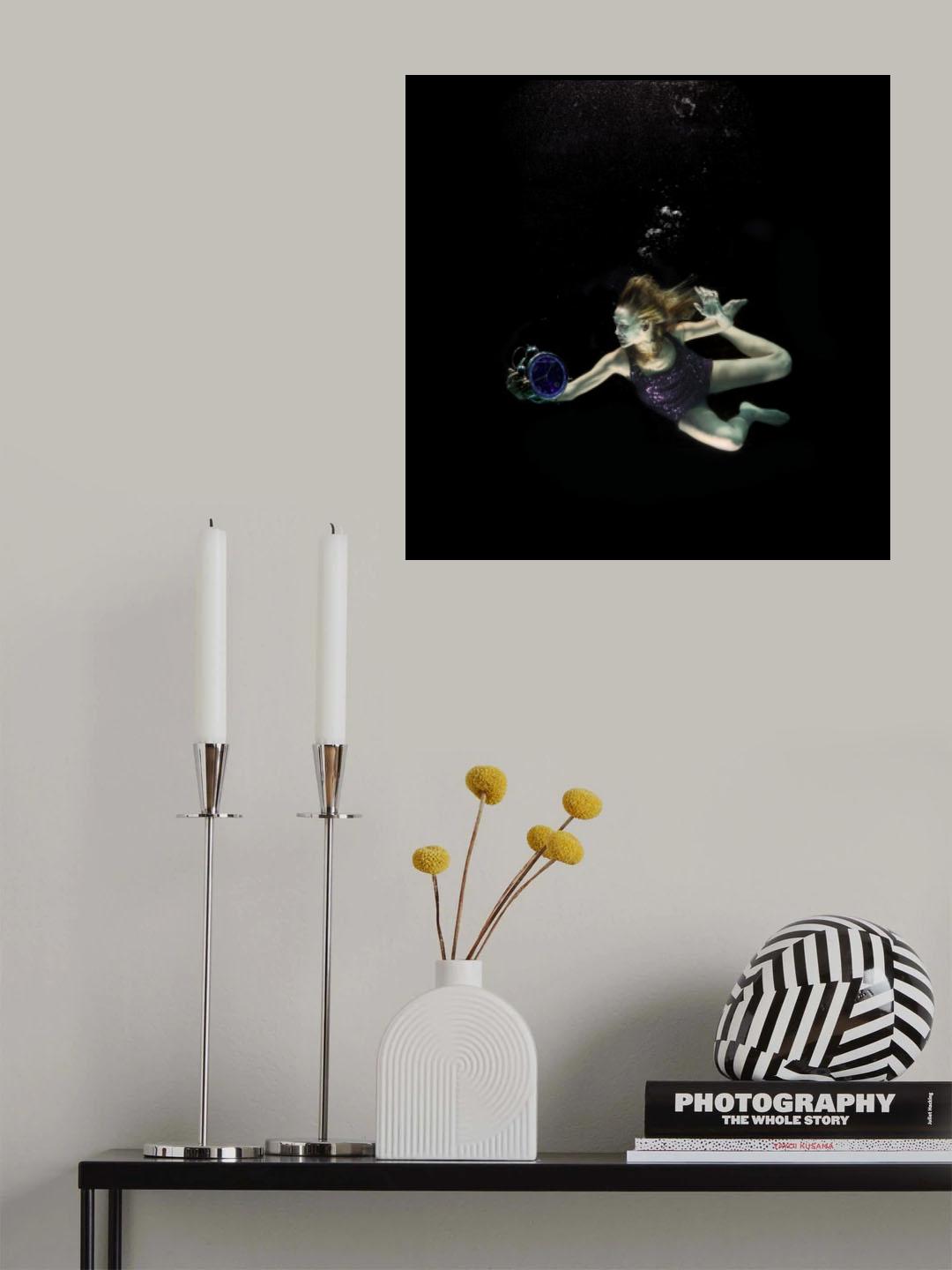 underwater artistic portrait shooting Poster och Canvastavla