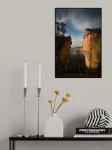 Moonlight over Blue Mountains Poster och Canvastavla
