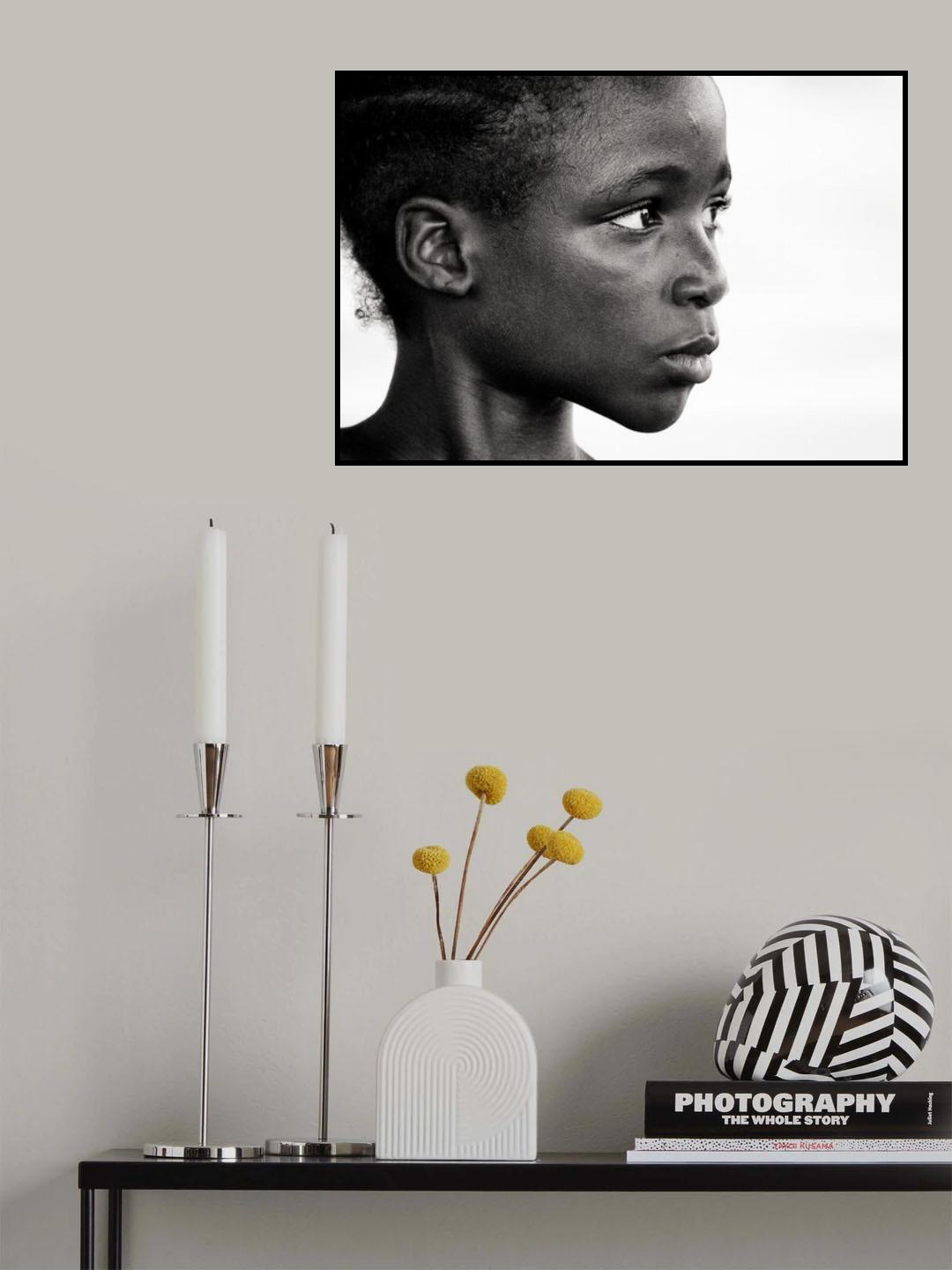 Benin, young girl Poster och Canvastavla