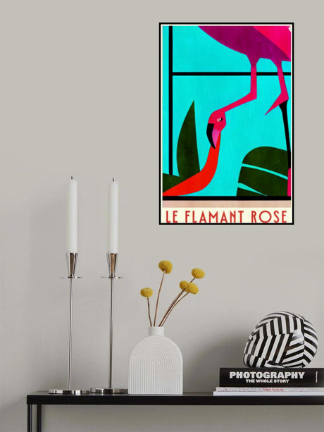 Le Flamant Rosé Poster och Canvastavla