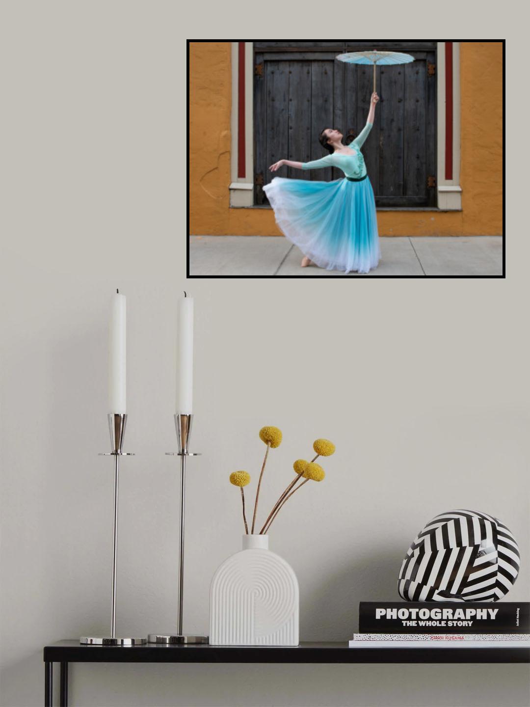 Dance with Umbrella Poster och Canvastavla