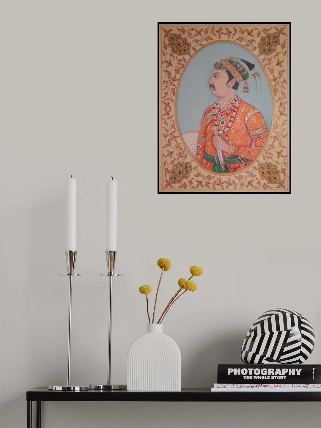 Mughal king Jhannghir Poster och Canvastavla