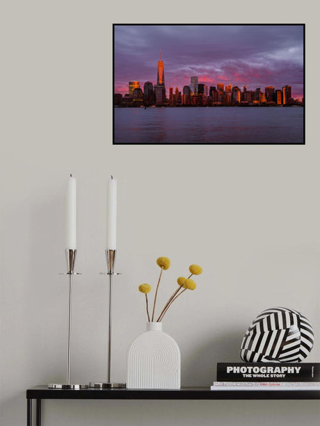 New York City Sunset Poster och Canvastavla