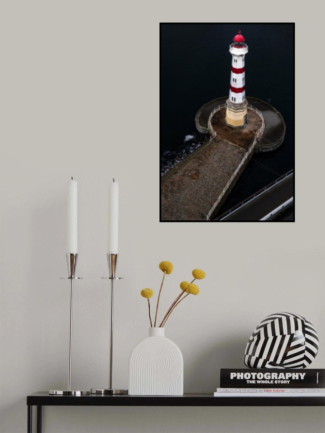A view of a lighthouse Poster och Canvastavla