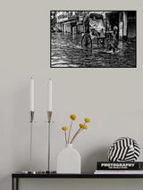 City Life in Rains Poster och Canvastavla