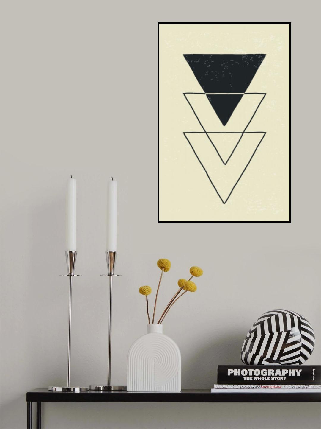 Abstract Triangles #7 Poster och Canvastavla