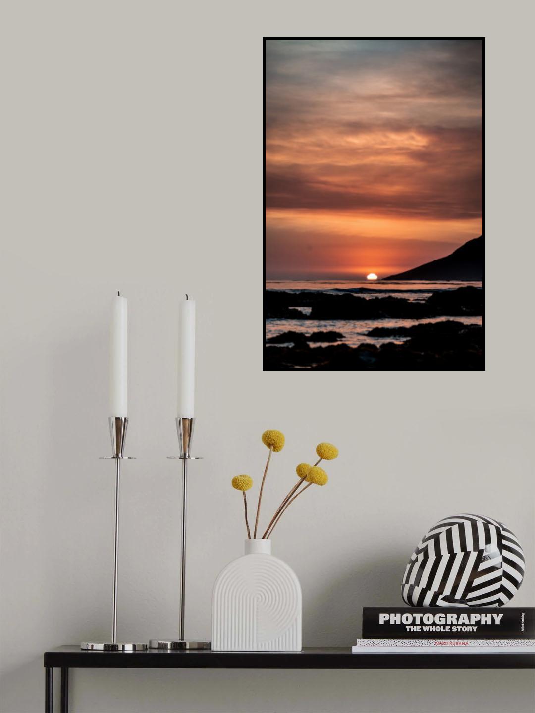Orange Sunset Poster och Canvastavla