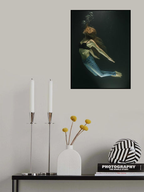 underwater artistic portrait shooting Poster och Canvastavla