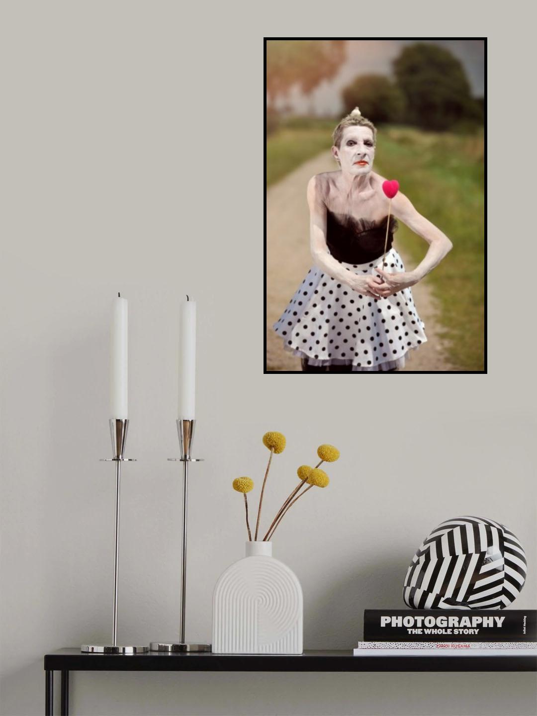 Pink heart Poster och Canvastavla