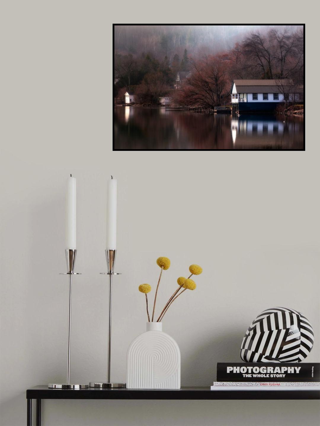 Foggy morning Poster och Canvastavla