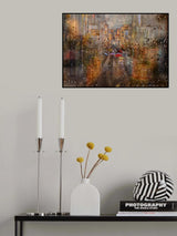 Rain in Paris Poster och Canvastavla
