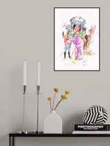 The Tinder box Illustration Poster och Canvastavla