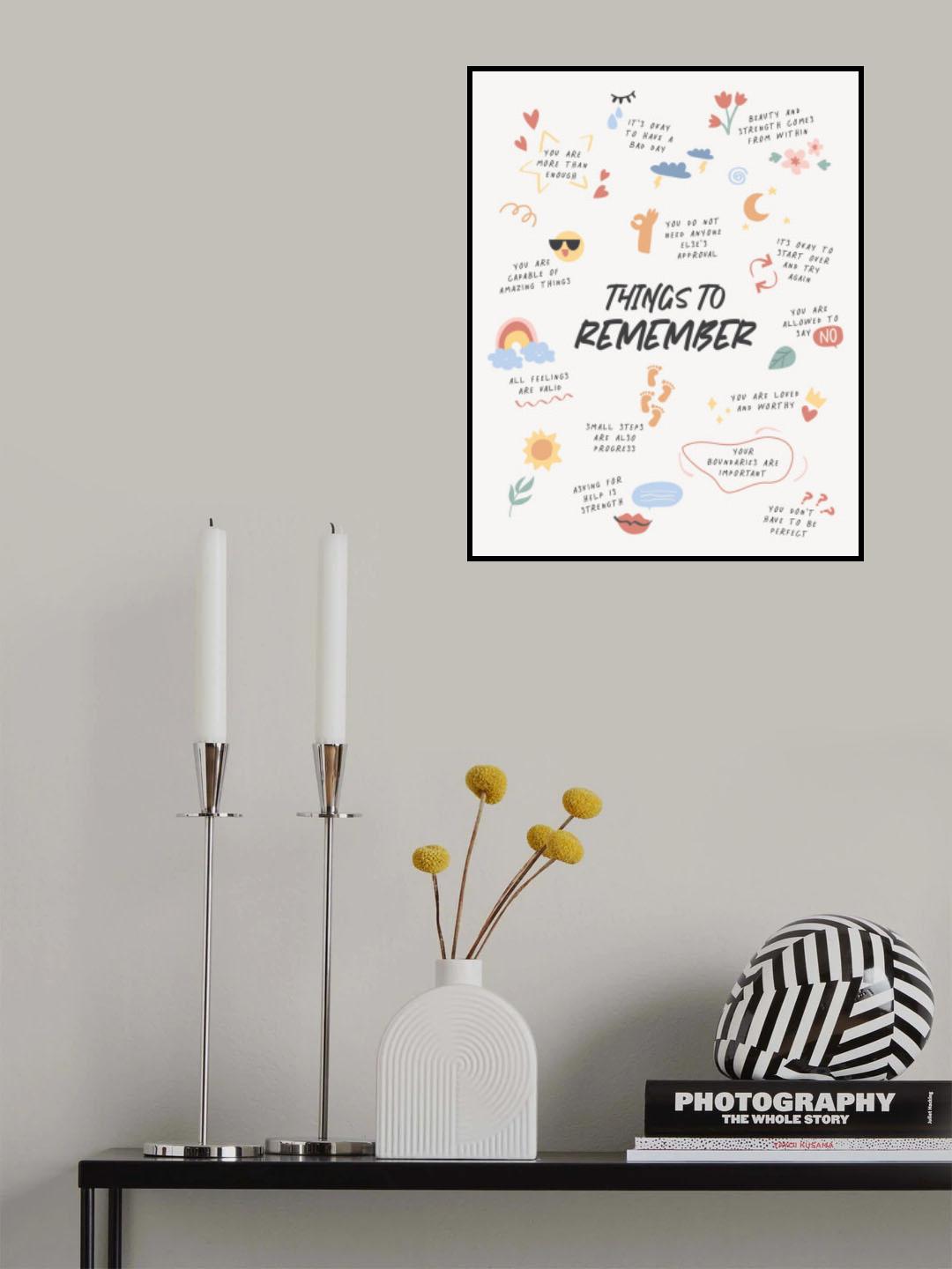 Remember Poster och Canvastavla