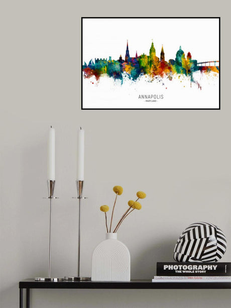 Annapolis Maryland Skyline Poster och Canvastavla