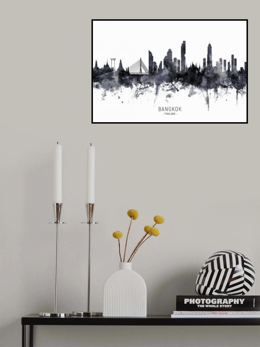 Bangkok Thailand Skyline Poster och Canvastavla