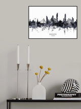 Bangkok Thailand Skyline Poster och Canvastavla