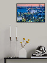 Factory night view Poster och Canvastavla