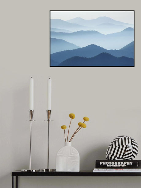 Blue Waves Poster och Canvastavla