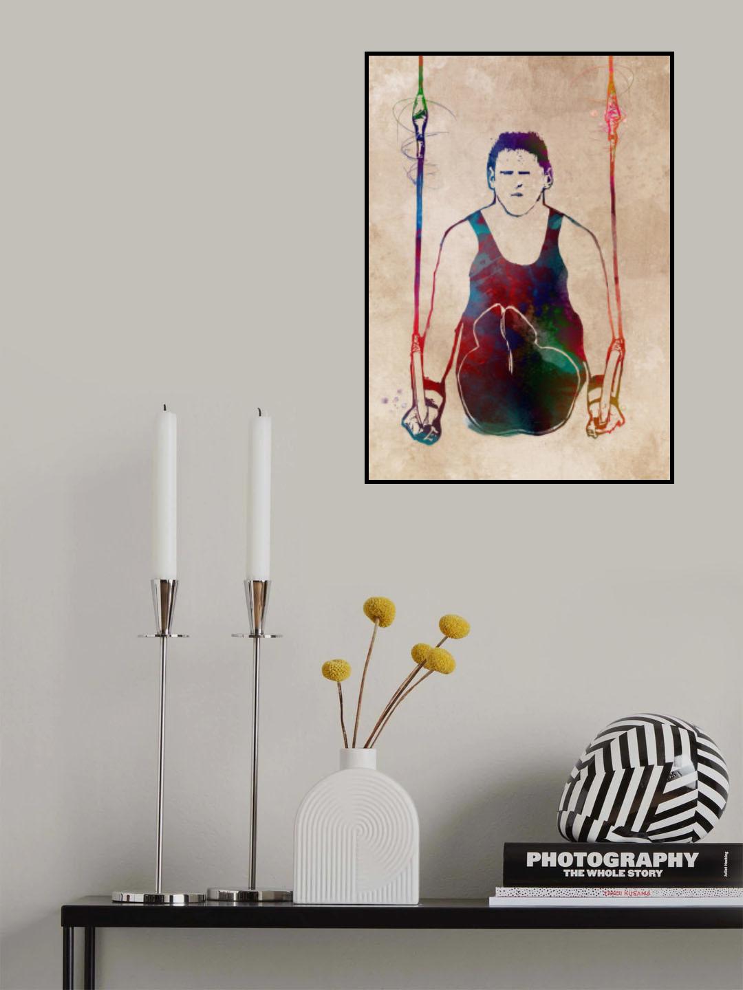 Gymnastics sport art Poster och Canvastavla