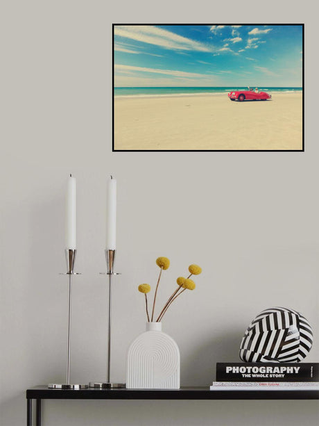 The red car Poster och Canvastavla