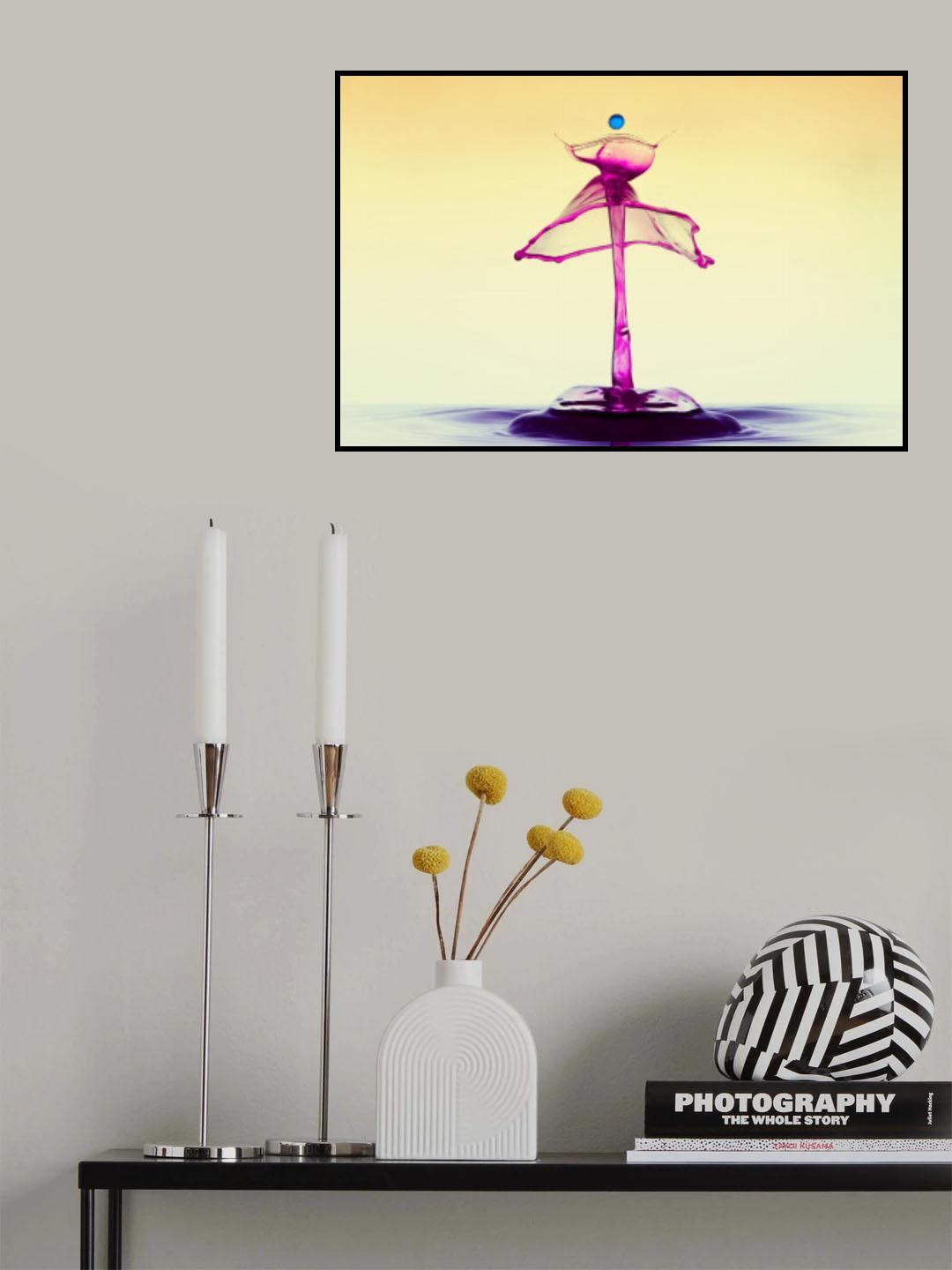 Splash Color Water Poster och Canvastavla