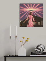Space Prisms Collage Art Poster och Canvastavla