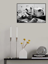 Fishermen and seagulls Poster och Canvastavla