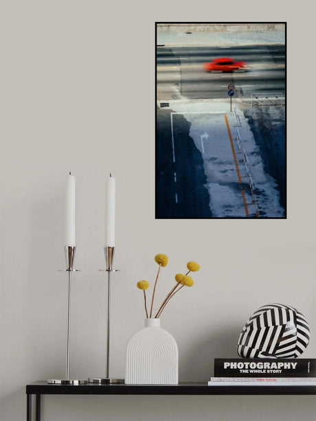 Red Car Poster och Canvastavla
