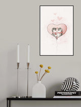 Penguin in love Poster och Canvastavla