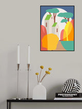 Moon Light Cottage Poster och Canvastavla