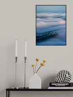 The City Lost in the Cloud Waves Poster och Canvastavla