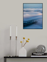 The City Lost in the Cloud Waves Poster och Canvastavla