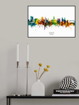 Porto Portugal Skyline Poster och Canvastavla