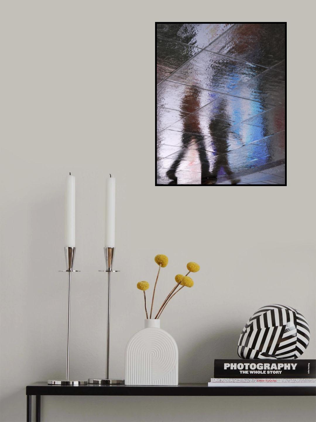 Walking Reflections Poster och Canvastavla