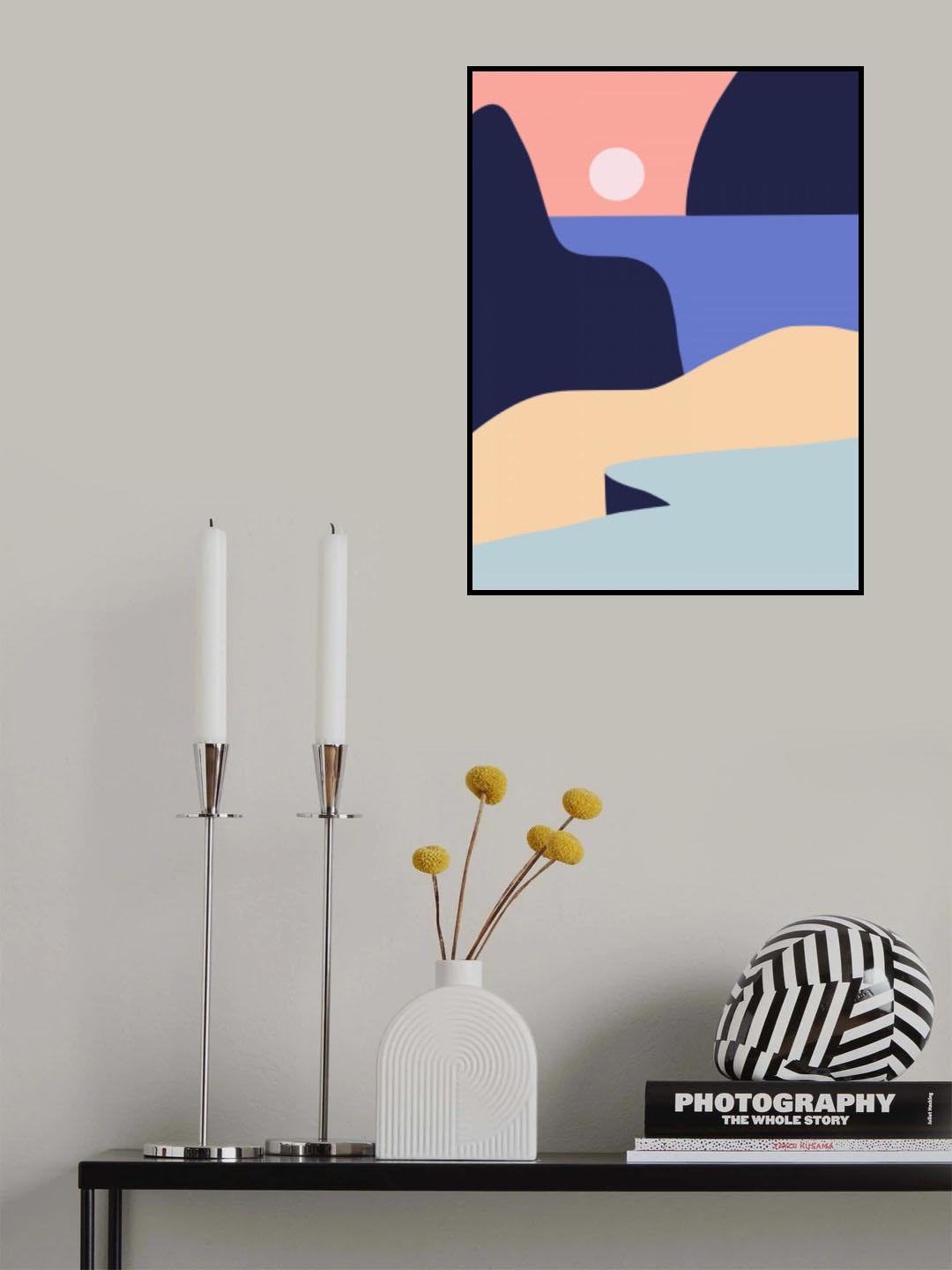 Minimalist Beach View Poster och Canvastavla