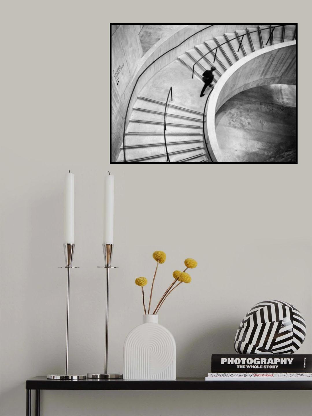 Step in Stairs Poster och Canvastavla