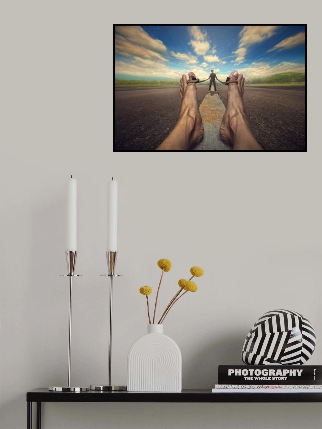 dragging an expectations Poster och Canvastavla