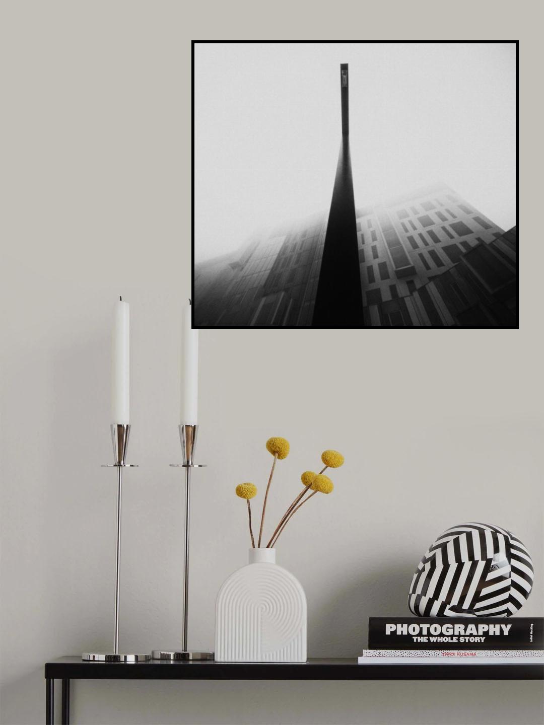Hidden by fog.. Poster och Canvastavla