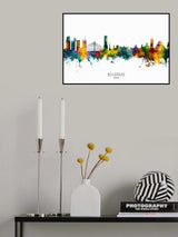 Belgrade Serbia Skyline Poster och Canvastavla