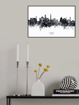 Siena Italy Skyline Poster och Canvastavla