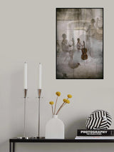 the stage fright of the cellist Poster och Canvastavla