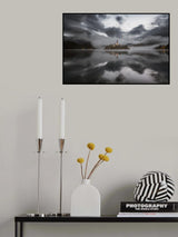 Misty morning on the lake Bled Poster och Canvastavla