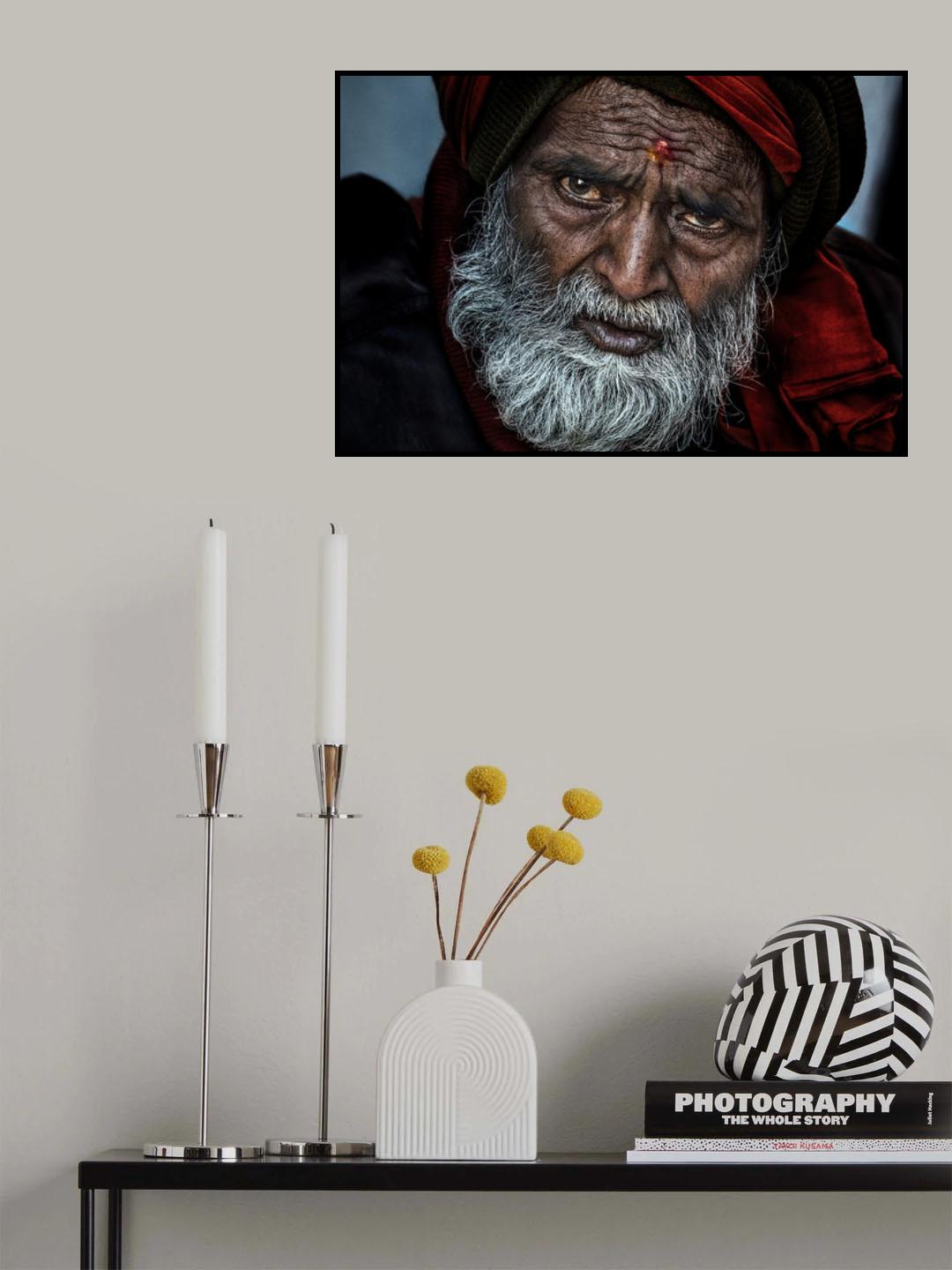 Waiting for a free eye check-up and screening - Netra Kumbh - Prayagraj-India Poster och Canvastavla