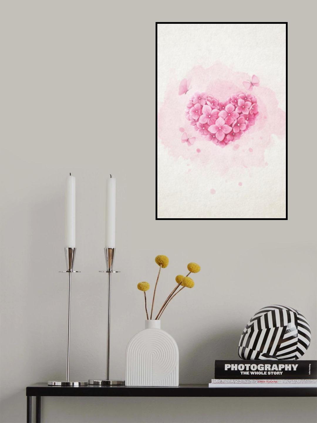 Love Flowers Poster och Canvastavla